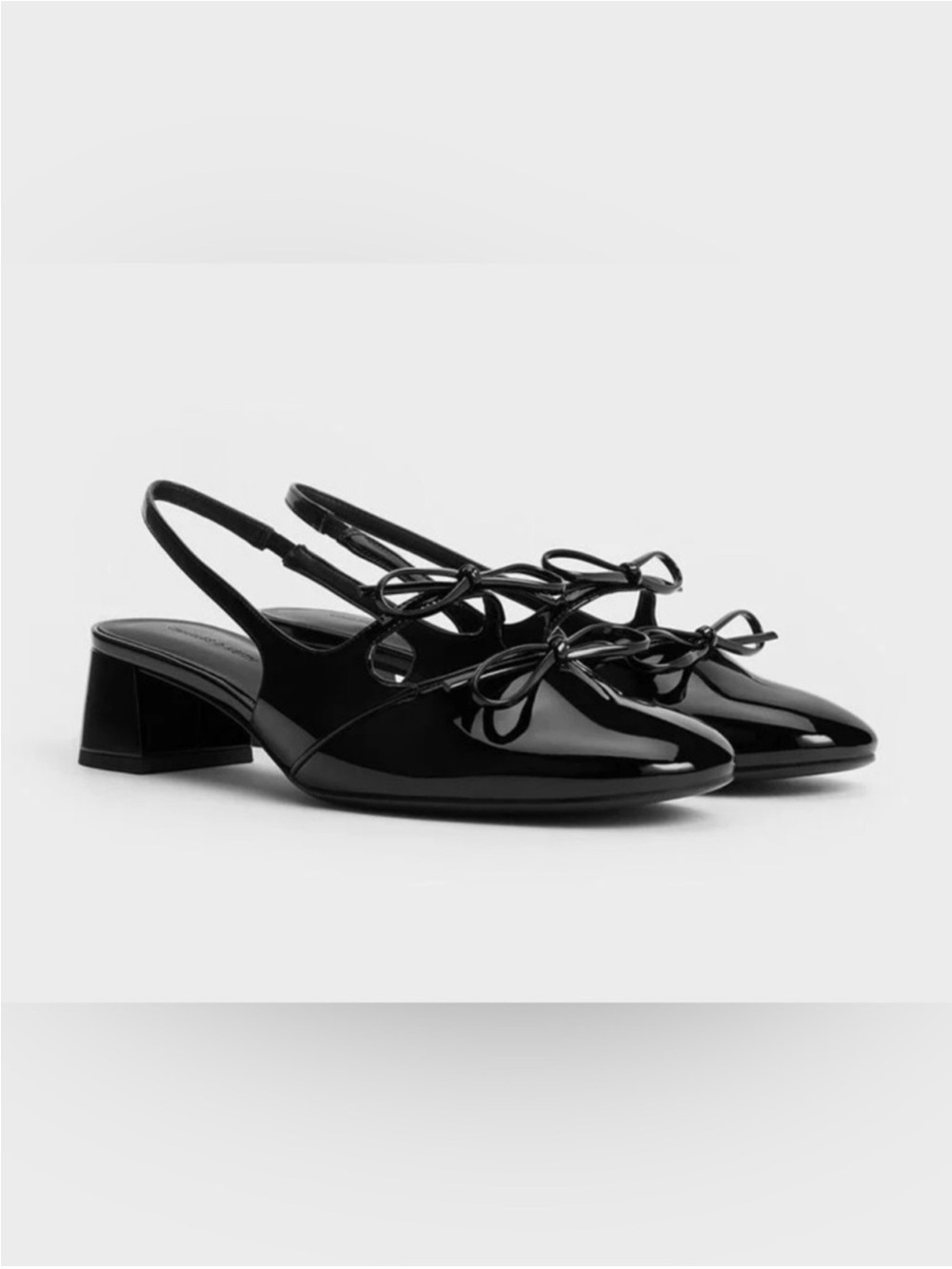 Charles & Keith Dorri Double-Bow Slingback Pumps
